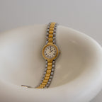 Vintage Seiko Creo Roman Two Tone Watch