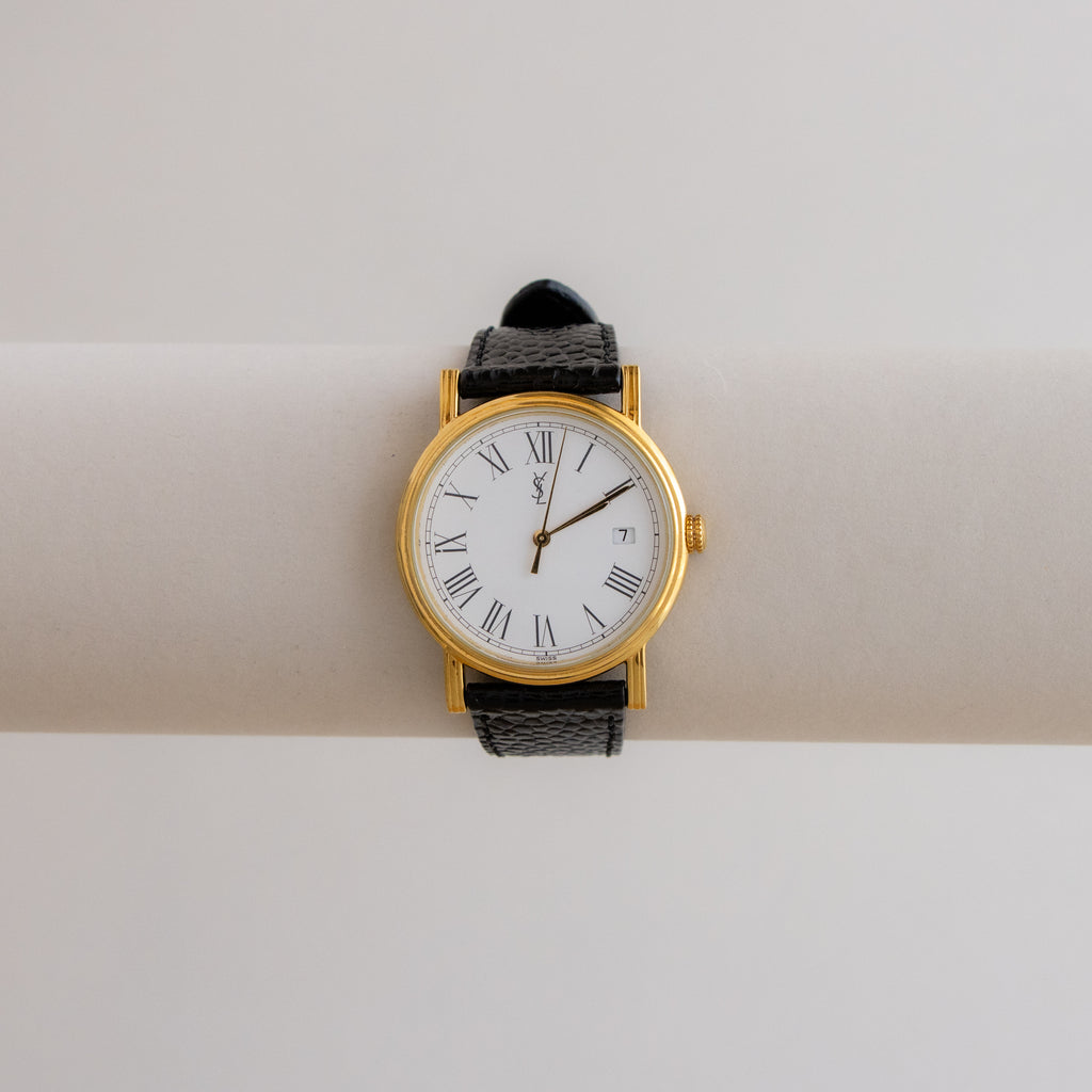 Vintage YSL Bold Roman Gold Watch