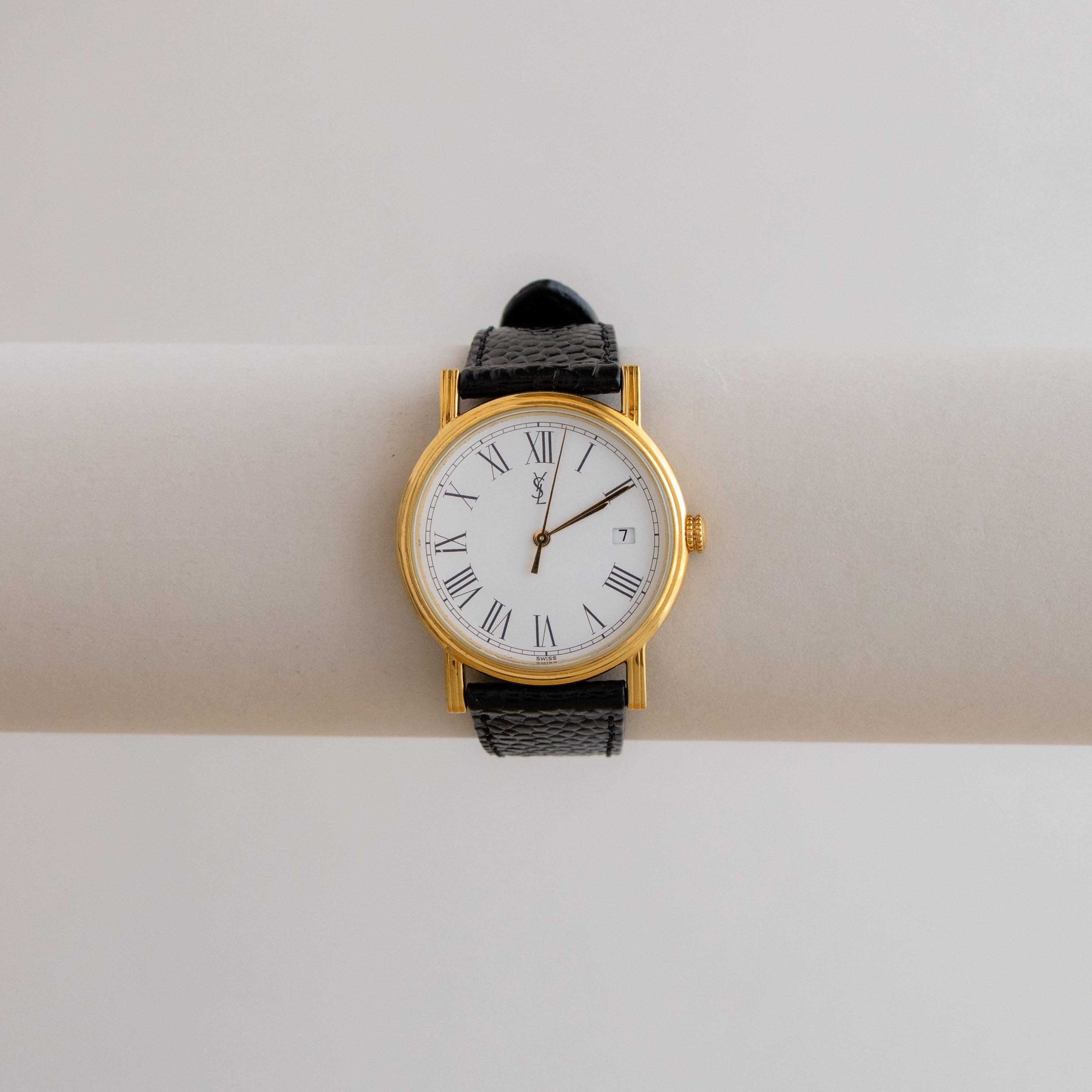 Vintage YSL Bold Roman Gold Watch