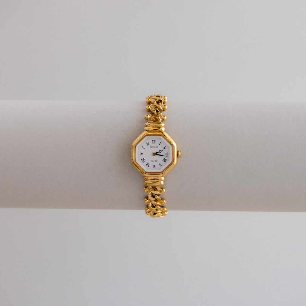 Rare Vintage Seiko Octagonal Gold Watch