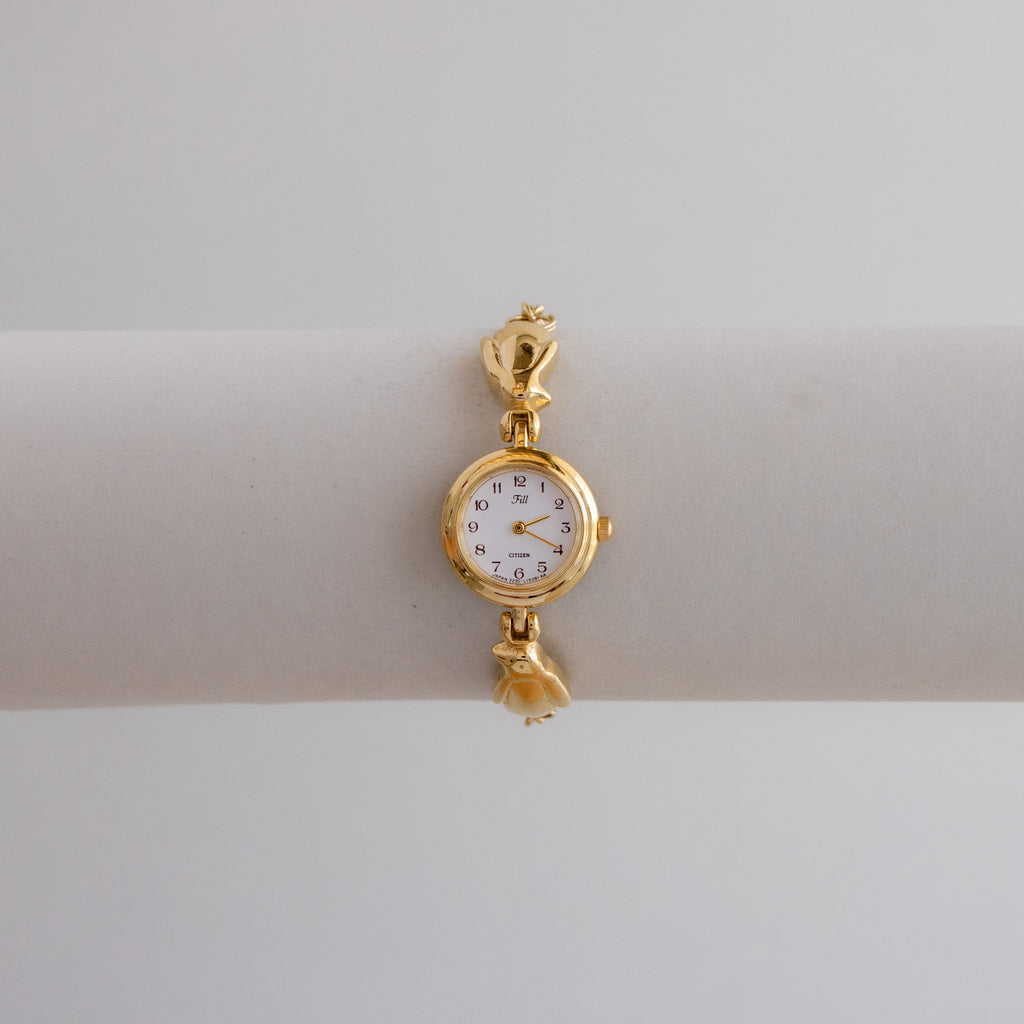 Vintage Citizen Penguin Link Gold Watch