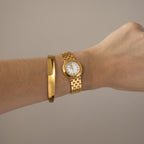 Vintage Maurice Lacroix Swiss Iridescent Gold Watch