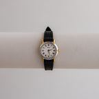Vintage Seiko Black Strap Two Tone Watch