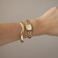 Vintage Seiko Lucent Rectangular Tank Gold Watch