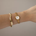 Vintage Seiko Round Cocktail Gold Watch