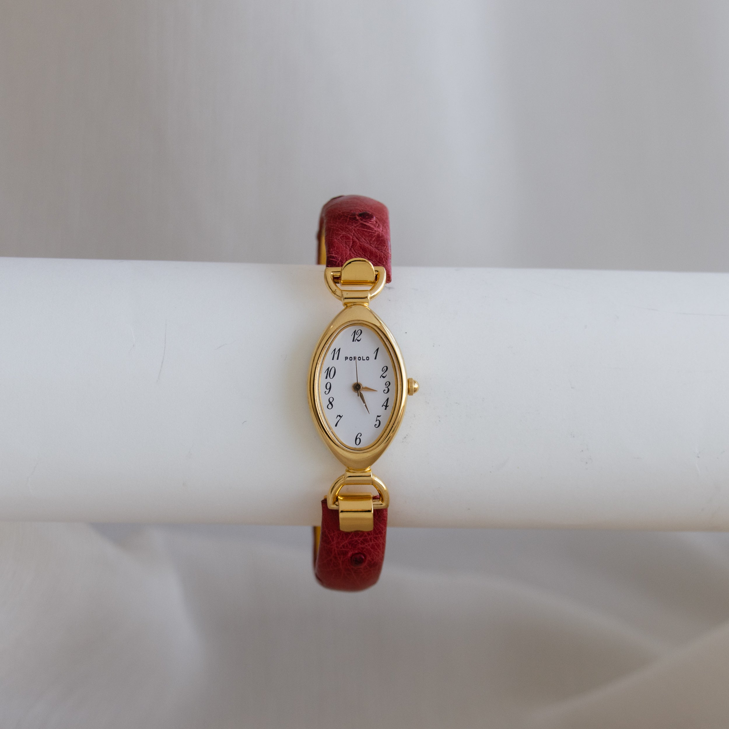 Vintage Popolo Red Bangle Watch