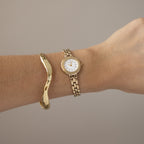 Vintage Lancel Round Roman Gold Watch