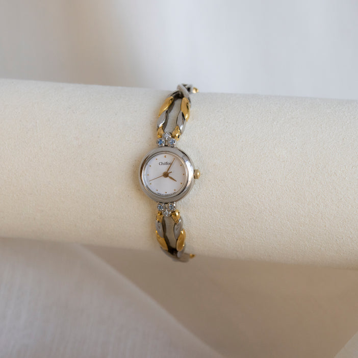 Vintage Orient Chiffon Two Tone Watch