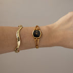 Vintage Seiko Midnight Art Deco Gold Watch