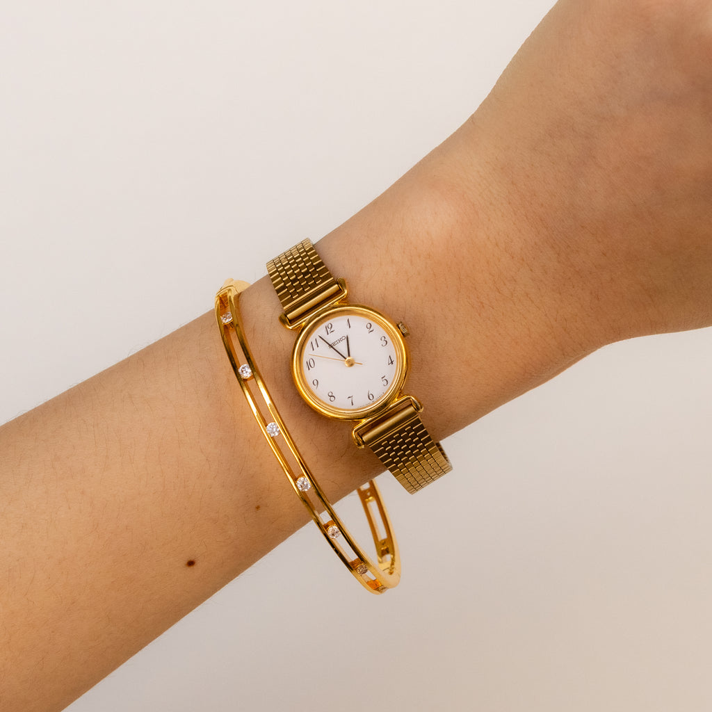 Vintage Seiko Bold Gold Watch