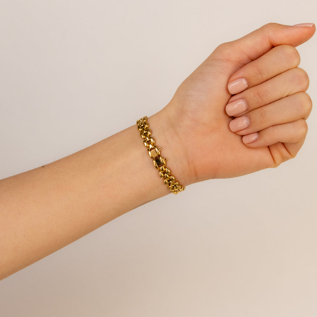 Vintage Seiko Oval Ruby Gold Watch