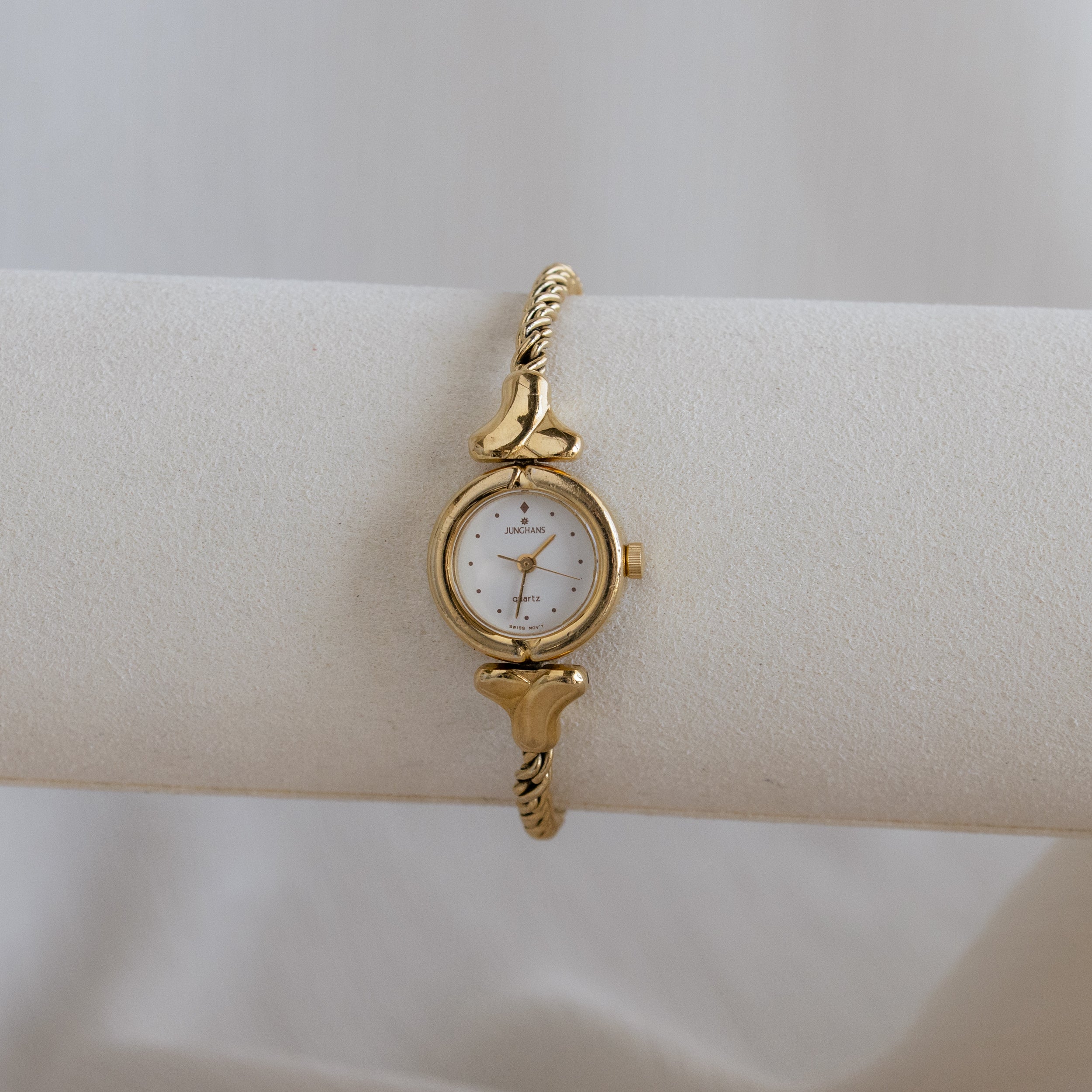 Vintage Junghans Rope Chain Gold Watch