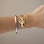 Vintage Alessandra Olla Spinner Two Tone Watch