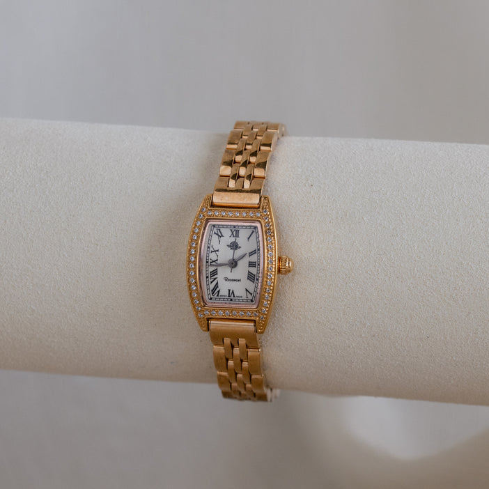 Vintage Rosemont Pave Rose Gold Watch