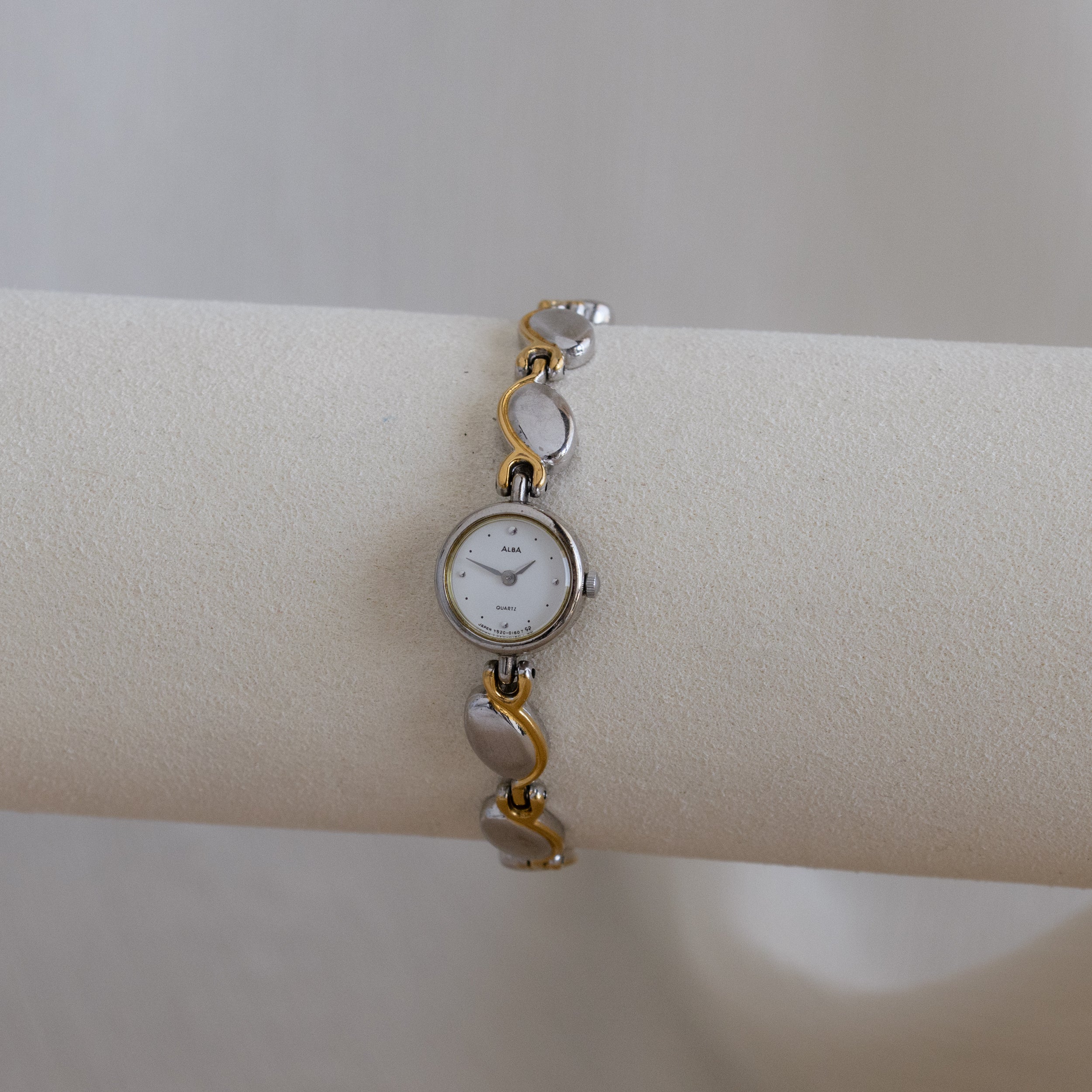 Vintage Alba Dainty Two Tone Watch