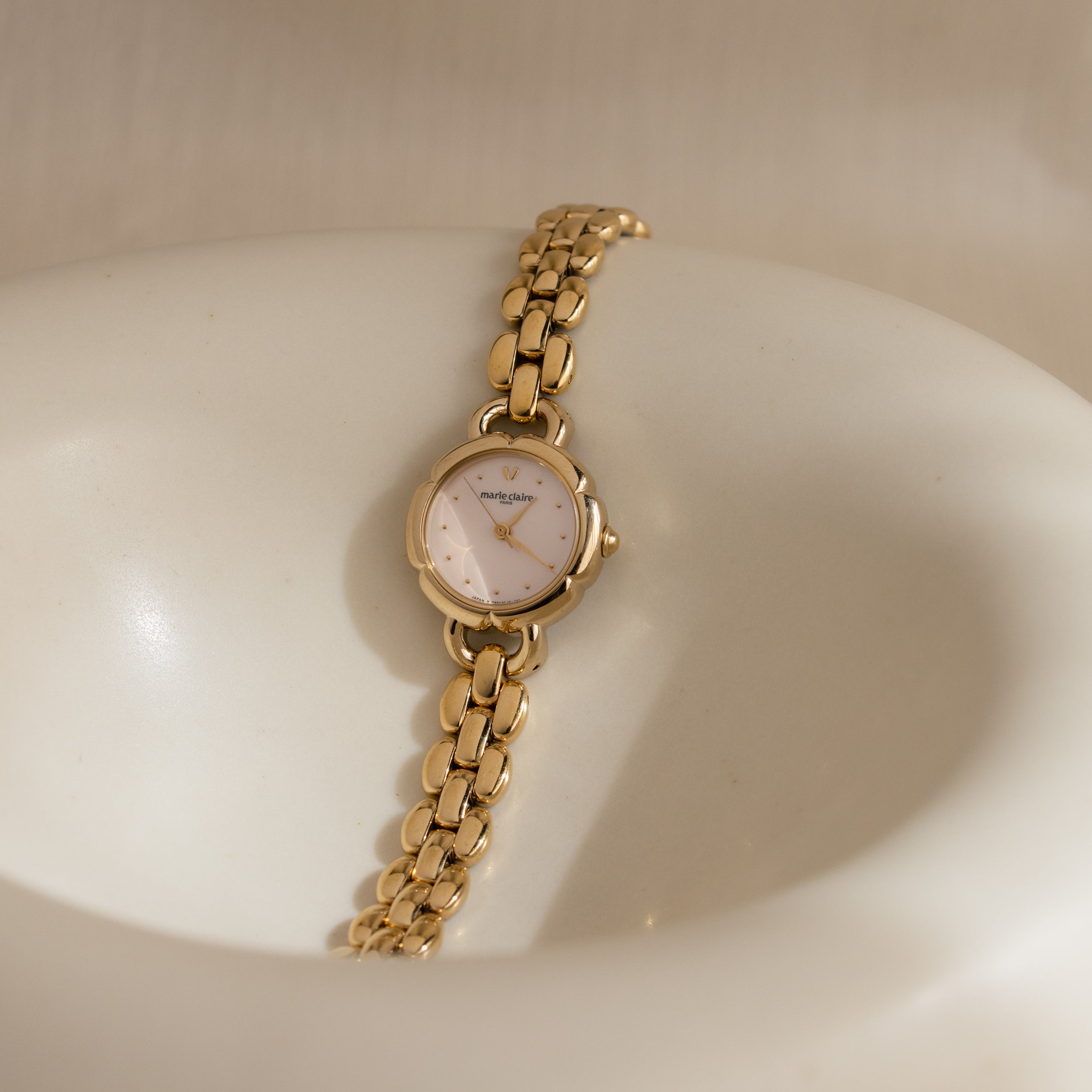 Vintage Marie Claire Link Gold Watch