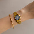 Vintage Christian Dior Swiss Navy Gold Watch