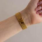 Vintage Christian Dior Swiss Navy Gold Watch