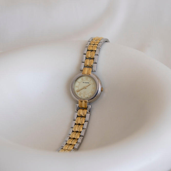 Vintage Per Valentino Two Tone Watch