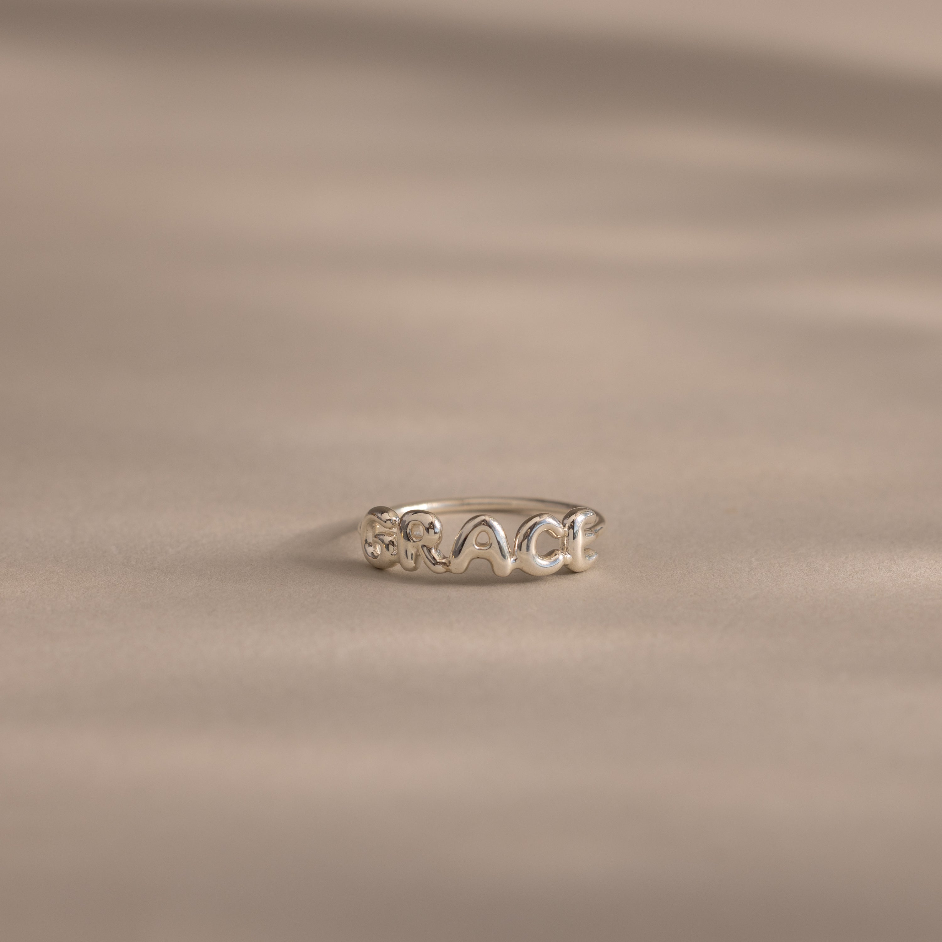 Bague prénom bulle