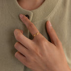 Bague initiale Duo Bubble