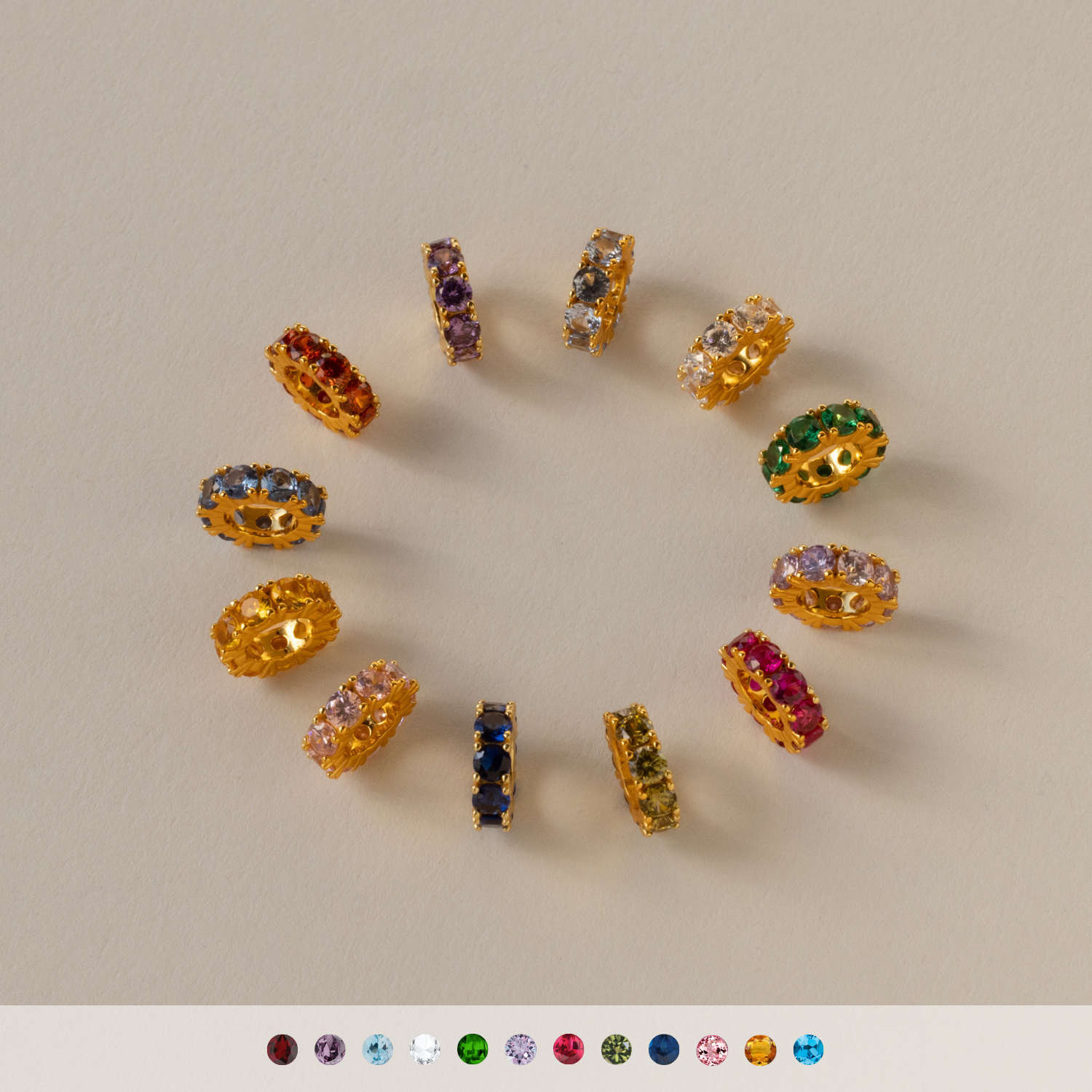 Infinity Garnet Charm