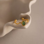 Open Sculpted Jade Ring