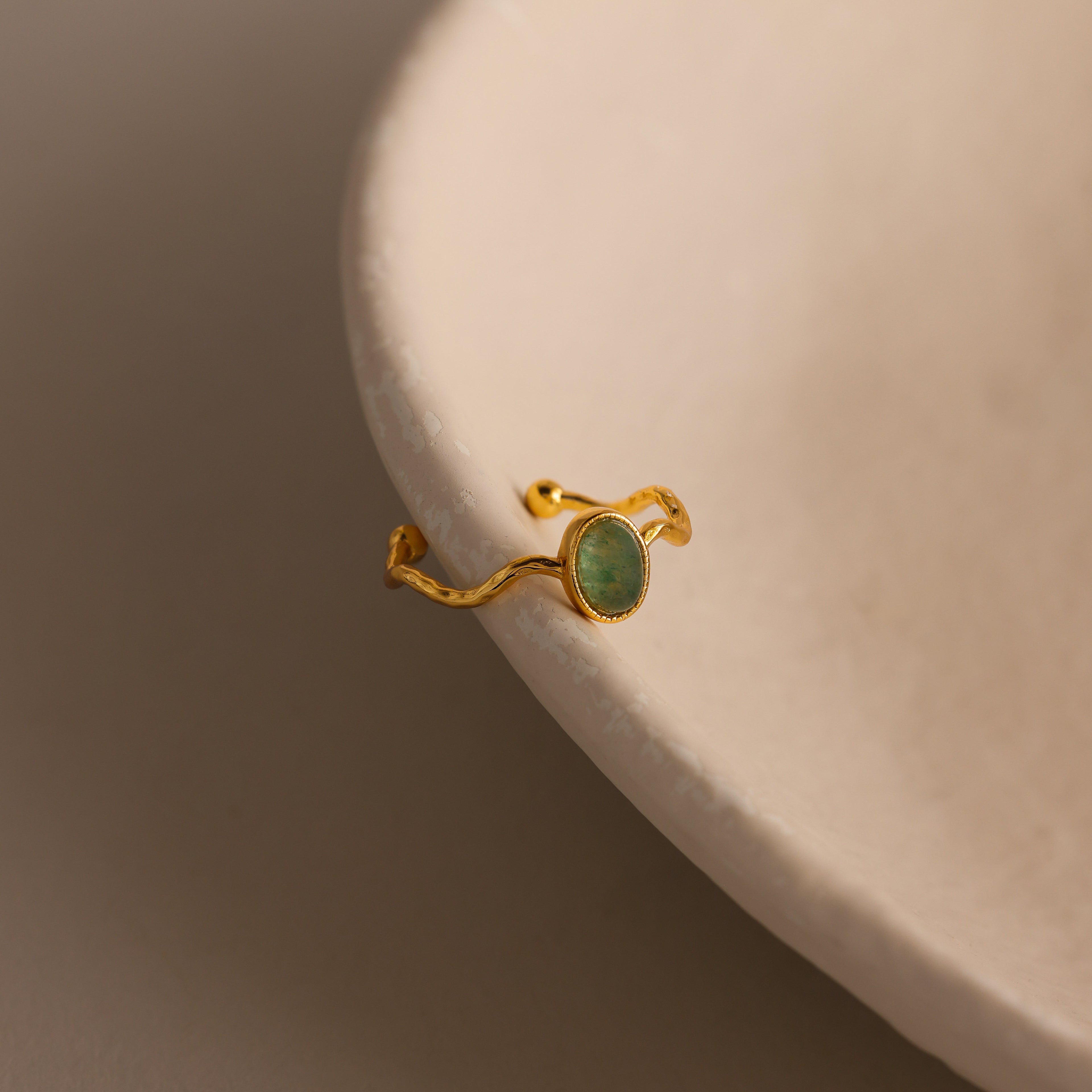 Open Sculpted Jade Ring