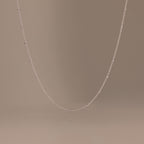 Satellite Cable Necklace in Silver