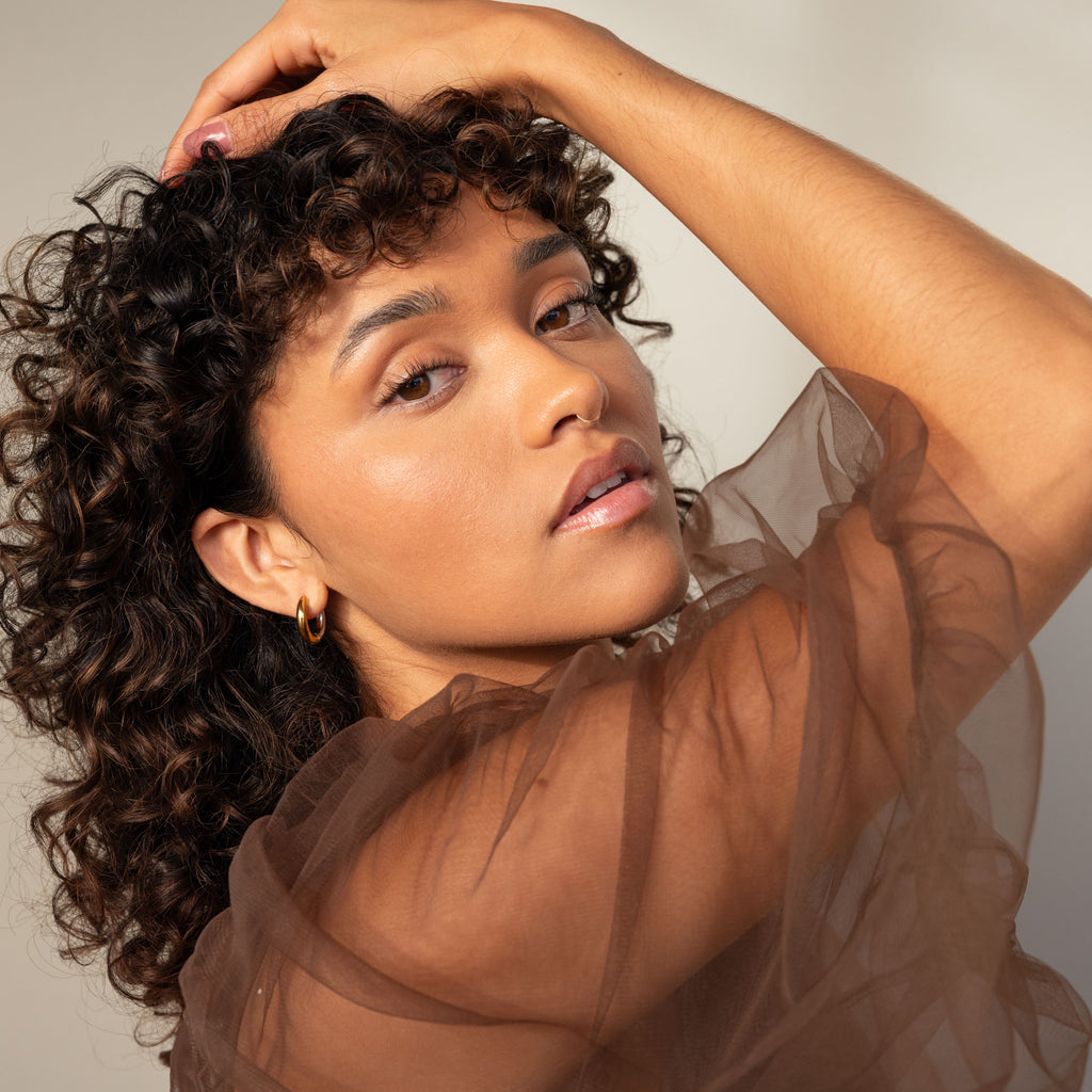 Chunky Hoops in Mixed Metal