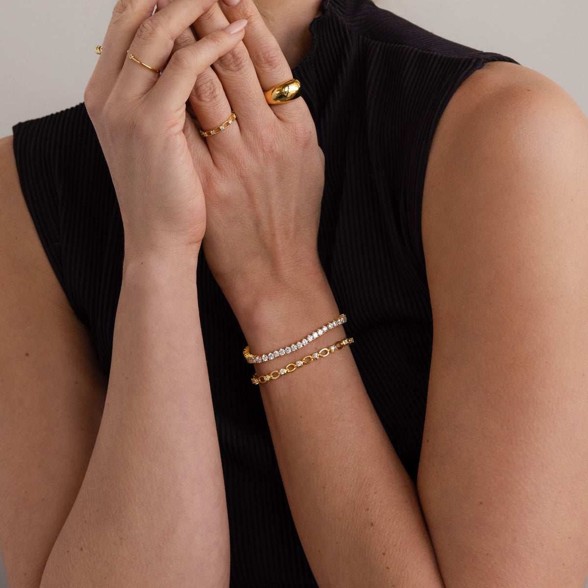 Gemstone Chain Tennis Bracelet