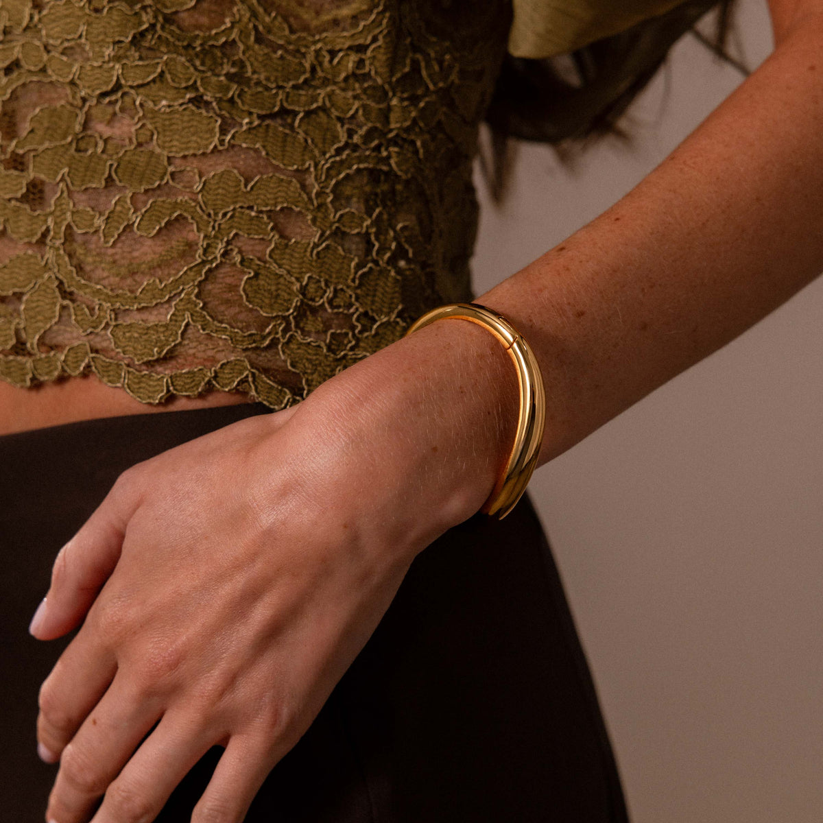 Curved Dome Bangle