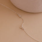 Collier coeur initial latéral