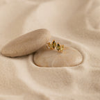 Seagrass Peridot Marquise Studs in 18K Gold
