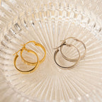 Thick Hoops in Silver