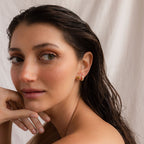 Seagrass Peridot Marquise Studs in 18K Gold
