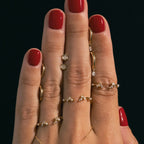 Solid Gold Lab-Grown Diamond Pear Drop Huggies
