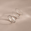 Simple Ring Set in Silver