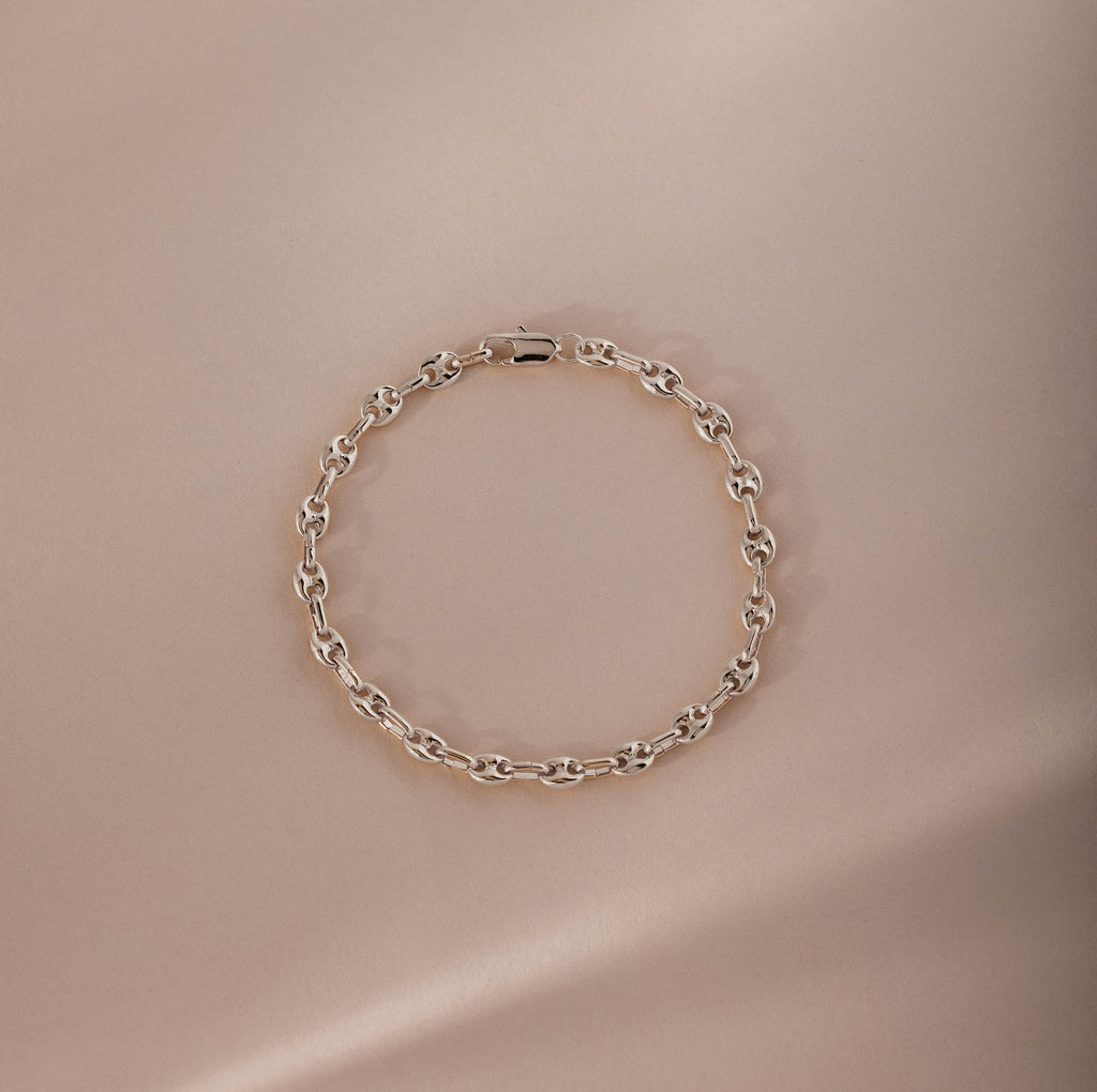Mini Mariner Chain Bracelet in Silver