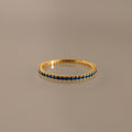 Bague avec pierre de naissance éternité 