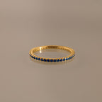 Bague avec pierre de naissance éternité 