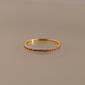 Anillo de eternidad con piedra natal 