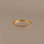 Bague avec pierre de naissance éternité 