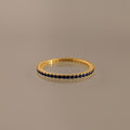 Anillo de eternidad con piedra natal 