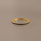 Anillo de eternidad con piedra natal 