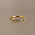 Bague avec pierre de naissance éternité 