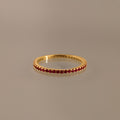 Bague avec pierre de naissance éternité 