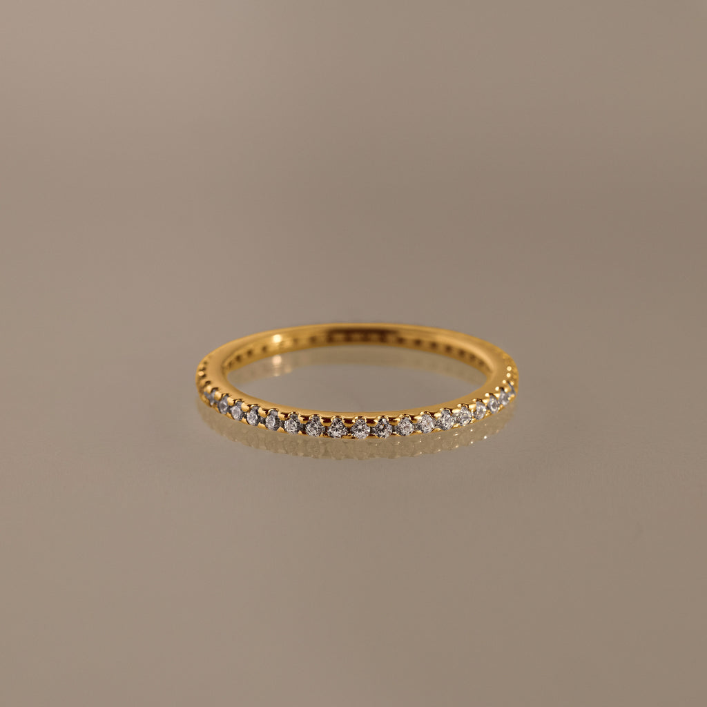 Bague avec pierre de naissance éternité 