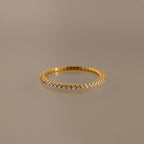 Bague avec pierre de naissance éternité 