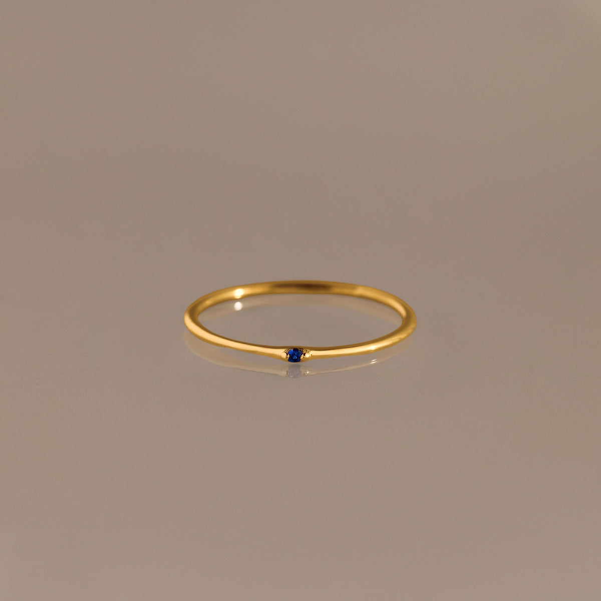 Thin Mini Birthstone Ring